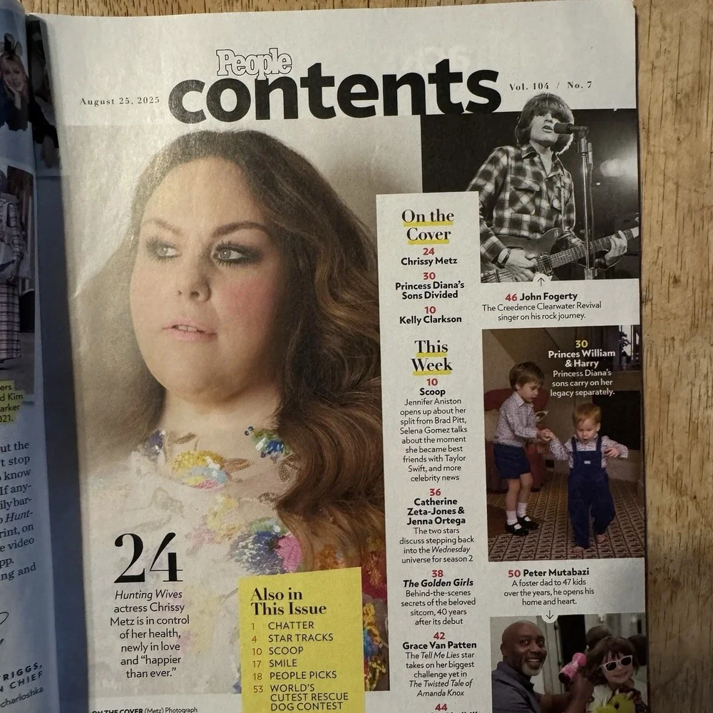 People Mag‎ 8/25/25 Chrissy Metz Cover Netflix's Wednesday Exclusive